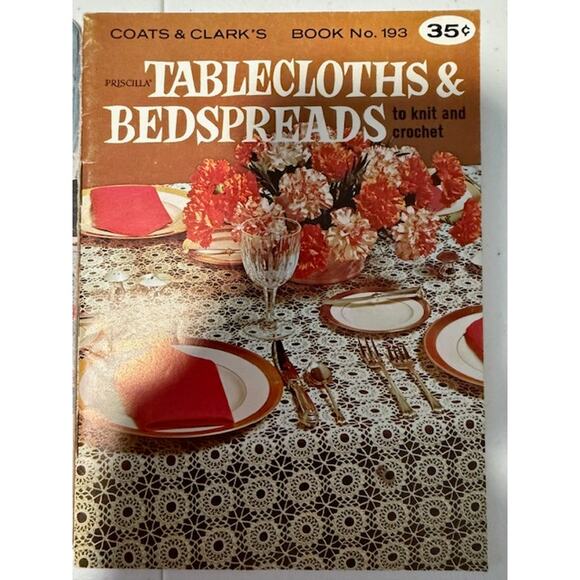 Lot of 3 Vintage Tablecloth and Bed Spreader to Knit and Crochet - Picture 2 of 6